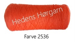 Tussah silke farve 2536 orange rød
